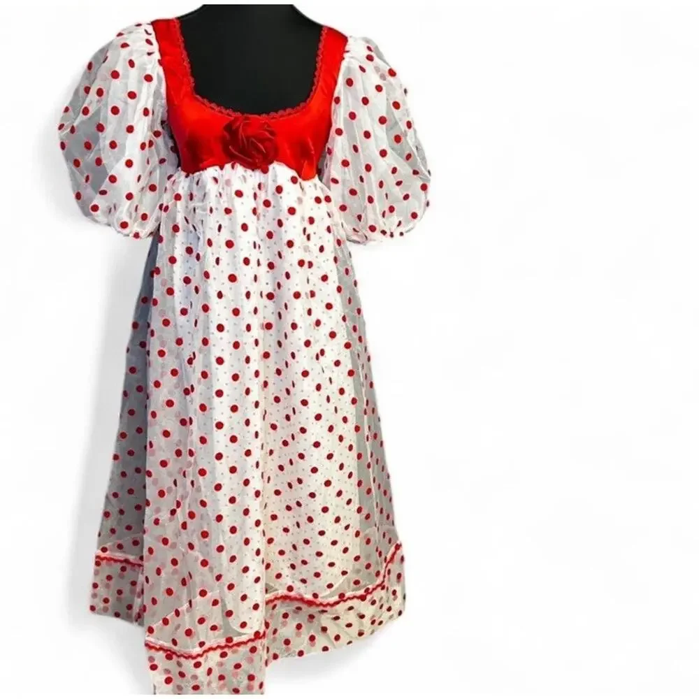 For Love and Lemons Rhoda Red and White dress! NWT size Meduim! Gorgeous dress! - Picture 2 of 3